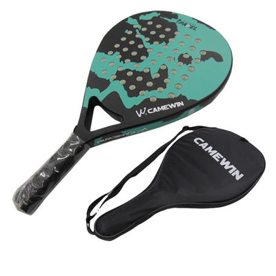 Beach Tennis Racket  Carbon and Glass Tennis Paddle Racquets Lightweight