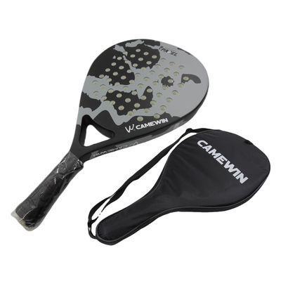 Beach Tennis Racket  Carbon and Glass Tennis Paddle Racquets Lightweight