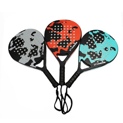 Beach Tennis Racket  Carbon and Glass Tennis Paddle Racquets Lightweight
