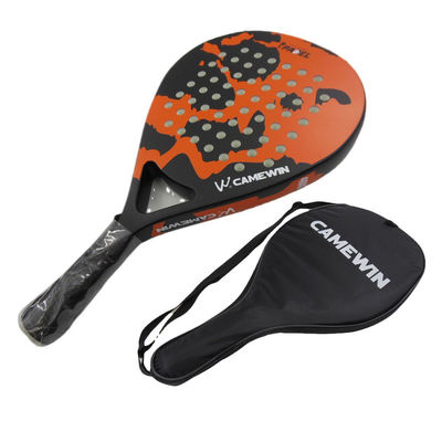Beach Tennis Racket  Carbon and Glass Tennis Paddle Racquets Lightweight