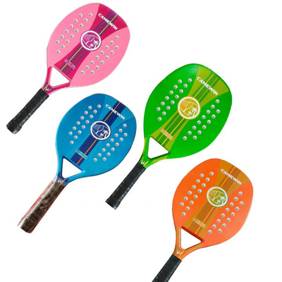 Beach Tennis Padel Racket  Carbon Fiber Paddle Racket Soft EVA Face Outdoor Ball Sports