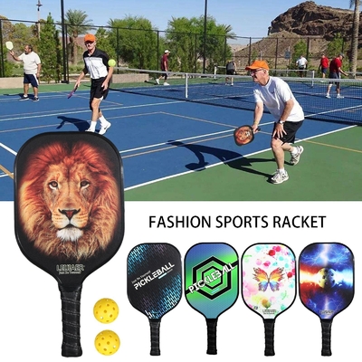 Pickleball Paddle Racket Set Pickball Carbon Core Honeycomb Composition With 2 Sport Balls