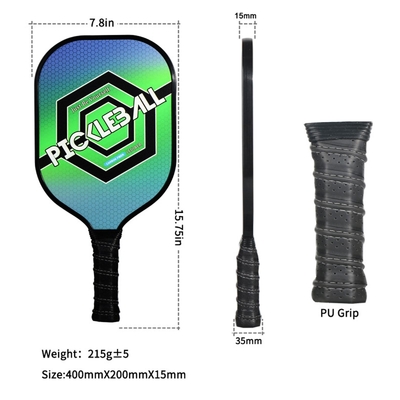 Pickleball Paddle Racket Set Pickball Carbon Core Honeycomb Composition With 2 Sport Balls