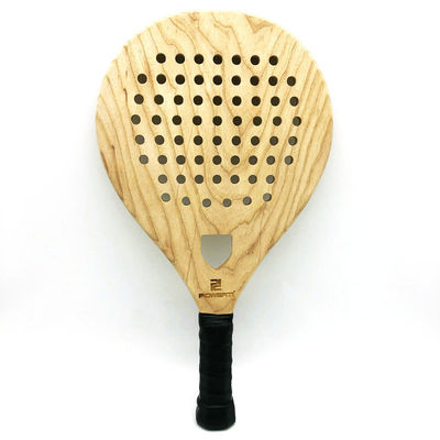 Nature Wooden Paddle Racket Personalized Beach Tennis Paddle Racquets Customized