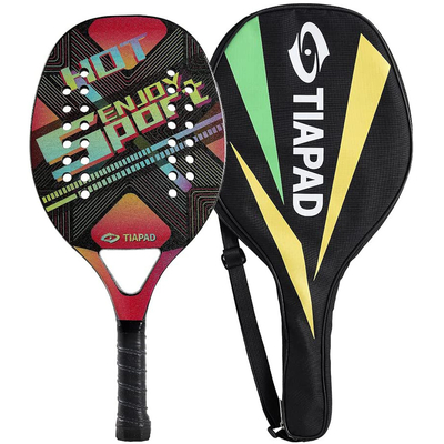 Adult Full Carbon Beach Tennis Paddle Racket Soft EVA Face Raqueta With Bag
