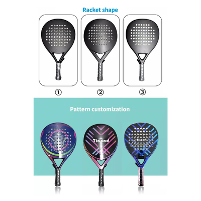 Design Your Tennis Padel Racket Personalized Tennis Paddle Racquets 38mm Thickness 360g