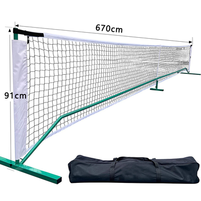 Pickle Balls Game Set Pickleball Frame Net with Carrybag Metal Stand Tennis Net