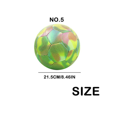 Luminous Soccer Ball Size 5 Night Glowing Soccer Game Footballs Glow In The Dark