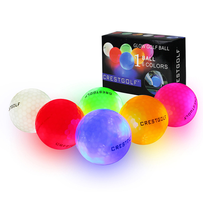 Glow In The Dark Light Up Luminous LED Golf Balls Golfers Night Training Balls