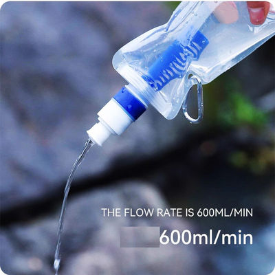 Outdoor Survival Portable Foldable Water Purifier Bottle Water Filter Bottle For Camping Hiking
