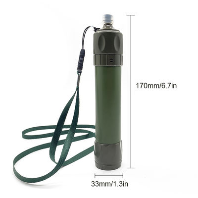 Outdoor Flushable Water Filter Straw Portable Water Purifier Straw Hiking Camping Emergency Survival